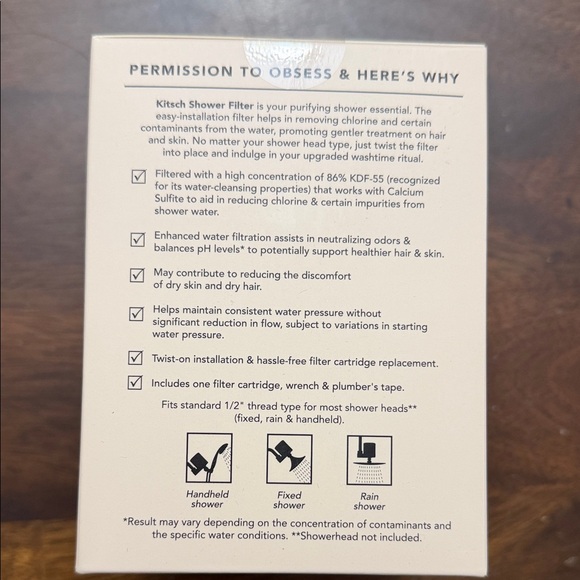 Kitsch Chrome Shower Filter - Picture 2 of 4